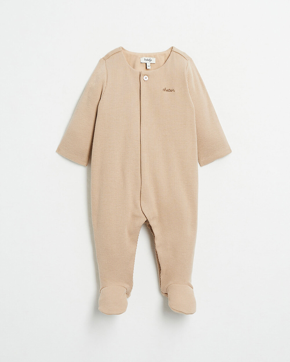 Grenouillère brodée chaton" Natalys" (Natalys) - Couverture