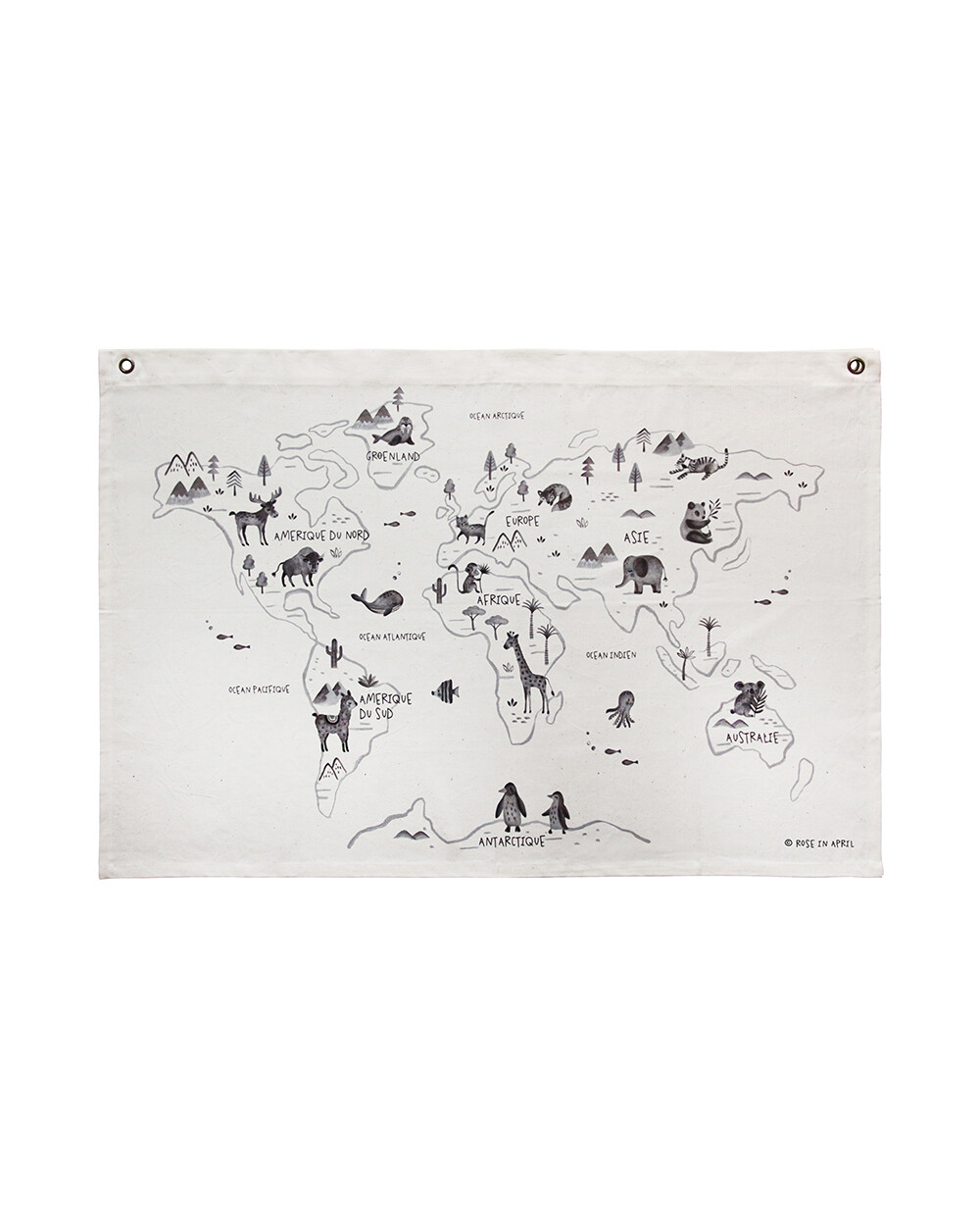 Carte du monde Rose in April (Rose in April) - Couverture